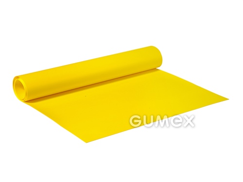Technická fólie pro galanterní výrobky 842, tloušťka 0,3mm, šíře 1400mm, 49°ShD, desén D62, PVC, +5°C/+40°C, žlutá (4551)